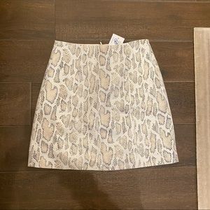 Leather Snakeskin Skirt, Brand New, Never Worn, Size M